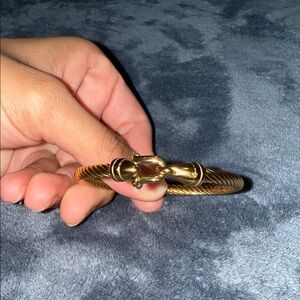 Gold Twisted Cable Bracelet